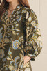 ENTRO FLORAL PRINTED 3/4 SLEEVE DRESS