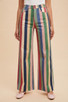 ANNIEWEAR STRIPE WIDE LEG PANT