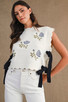 MABLE KNIT VEST WITH TIE SIDES