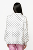 QUEEN OF SPARKLES POLKA DOT MULTI CHRISTMAS MOCK NECK SWEATSHIRT