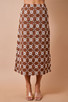 DAY + MOON EMBROIDERD MIDI SKIRT