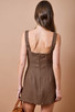 DAY + MOON PLAID ROMPER DRESS