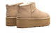 UGG ULTRA MINI PLATFORM BOOTS - SAND