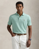POLO RALPH LAUREN SOFT COTTON POLO SHIRT - CELADON HEATHER