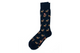 MARTIN DINGMAN ELK PERUVIAN PIMA COTTON SOCKS - NAVY