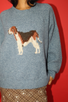 ANTIQUE BLUE HOUND SWEATER