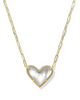 KENDRA SCOTT ARI HEART STATEMENT NECKLACE