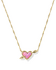 KENDRA SCOTT ARI HEART ARROW NECKLACE