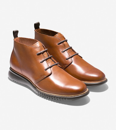 Cole Haan | Men\'s ZeroGrand Brown Leather Lace Up Chukka Boot 10 s-l400.jpg main image 2