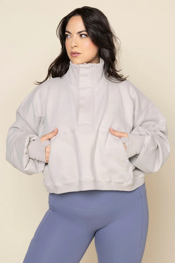 トップス PoopyGreg POPFLEX OOEY GOOEY CROP HALF ZIP - Steve's on the Square