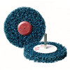 3M Scotch-Brite 75x13mm 6mm Shaft Clean & Strip Disc GP Blue XCRS