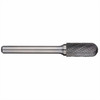Alpha 1/4x5/8 Cylindrical Ball Nose Carbide Burr 1/4 Shank