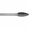 Alpha 5/16x3/4 Flame Shape Carbide Burr 1/4 Shank