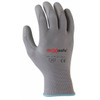 'Liteflex' Nylon Glove. Grey PU Coated L
