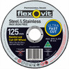 Flexovit A46TBF41 Mega Inox 125x1x22 Cutting Disc 100/box