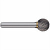 Alpha 1/8x3/32 Ball Shape Carbide Burr 1/8 Shank