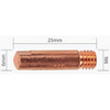 BZL C/Tip 0.8mm M6x6 10/pk