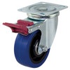 Richmond 100mm Swivel Castor Reb Rubber Wheel 150kg Capacity (With Brake)