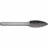 Alpha 12.7x31mm Flame Shape Carbide Burr 6mm Shank