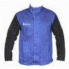 Weldclass Promax Blue FR Jacket w/Leather Sleeves L Weldclass Promax Blue FR Jacket w/Leather Sleeves L