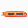 Sterling Auto-Retracting Orange Safety Knife With Rubber Grip