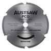Austsaw - 250mm (10in) Polycrystalline Diamond Blade - 25.4mm Bore - 6PCD6TCT Teeth