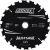 Austsaw RaiderX Timber Blade 210mm x 25/16 Bore x 20 T Thin Kerf