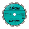 Austsaw - 235mm (9 1/4in) Polycrystalline Diamond Blade - 25/20mm Bore - 6PCD 6TCT Teeth