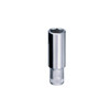 Genius 1/4 Dr X 8mm 6pt C/V Deep Hand Socket Metric