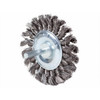70x10mm 6mm Shaft T/Knot Steel Spindle Wheel Brush