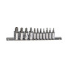 Genius 1/4 & 3/8 Dr Pentacle Bit Socket Set 11pce