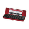 Genius 7/16-1” 1/2 Dr C/V Deep Impact Socket Set Imperial 10pce