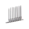 Genius 3/8 Dr Long Wobble Hex Bit Socket Set Metric 8pce
