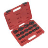 Mako 10-26m 3/8 Dr Crowfoot Wrench Set 15pce