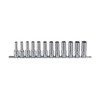 Genius 1/2 Dr 8-19mm C/V Deep Hand Socket Set Metric 12pce