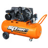 SP Tools 3hp 100L Triple Cast Iron Portable Belt Driven Air Compressor