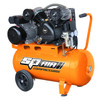 SP Tools 2.5hp 60L V-Twin Cast Iron Portable Belt Driven Air Compressor