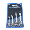 SP Tools 10-22mm Flex Head Flare Nut Spanner Set Metric 4pce