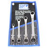 SP Tools 5/16-3/4 15° Offset Reversible Geardrive Double Ring Spanner Set Imperial 4pce