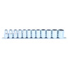 SP Tools 1/2 Dr 6pt Socket Rail Set Metric 12pce