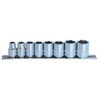 SP Tools 3/8 Dr 6pt Socket Rail Set Imperial 8pce