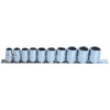 SP Tools 3/8 Dr 12pt Socket Rail Set Metric 10pce