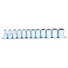 SP Tools 1/2 Dr 12pt Socket Rail Set Metric 12pce