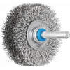 Pferd 50x15x6mm Shaft Mounted Crimped S/Steel Wire Brush