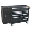 SP Tools 11 Drawer Custom Series Roll Cab With Side Cabinet Black