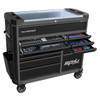 SP Tools 13 Drawer Black Wide Roller Cabinet Tool Kit Metric & SAE 369pce