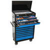 SP Tools 14 Drawer Sumo Series Roller Cabinet & Tool Kit Metric & SAE 417pce Black/Blue