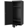 SP Tools 27” 3 Shelf & Hanger USA Sumo Series Side Cabinet Black & Chrome