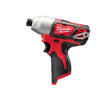 Milwaukee M12 Cordless 1/4 Hex Impact Driver Skin Only