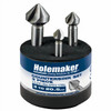 Holemaker Countersink Set 3 Pce 3 Flute 90 Degree 8.4mm. 12.4mm. 20.5mm